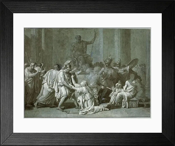 Framed Print : Cléombrote and Léonidas, c. 1795. Creator: Francois-Xavier Fabre Framed Print : Cléombrote and Léonidas, c. 1795. Creator: Francois-Xavier Fabre