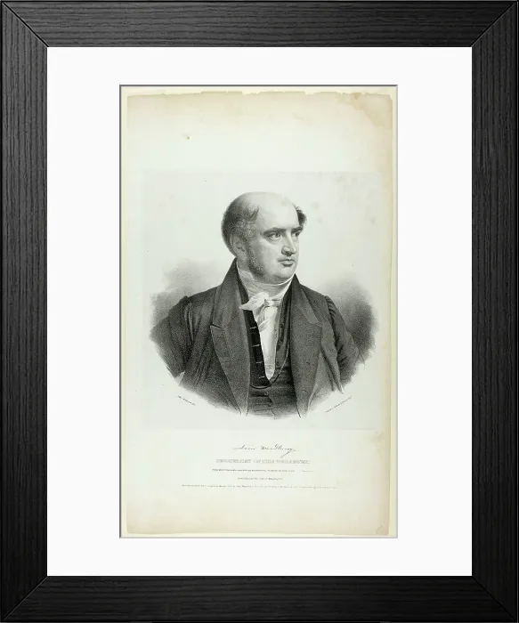 Framed Print : Levi Woodbury, Secretary of Treasury, 1837. Creator: Charles Fenderich Framed Print : Levi Woodbury, Secretary of Treasury, 1837. Creator: Charles Fenderich