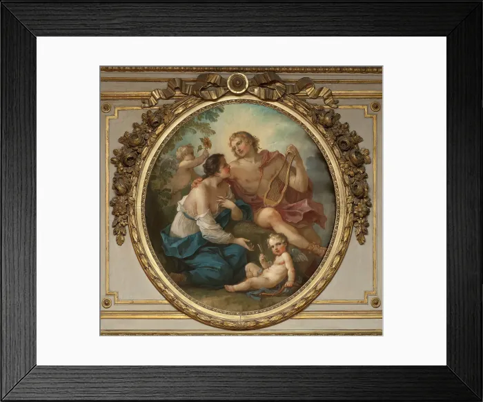 Framed Print : Apollo and Clytia, 1745. Creator: Charles-Joseph Natoire Framed Print : Apollo and Clytia, 1745. Creator: Charles-Joseph Natoire