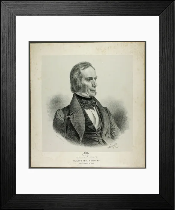 Framed Print : Henry Clay, Senator from Kentucky, 1840. Creator: Charles Fenderich Framed Print : Henry Clay, Senator from Kentucky, 1840. Creator: Charles Fenderich