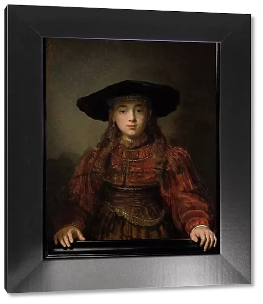 The Girl in a Picture Frame (The Jewish Bride), 1641. Creator: Rembrandt van Rhijn (1606-1669)