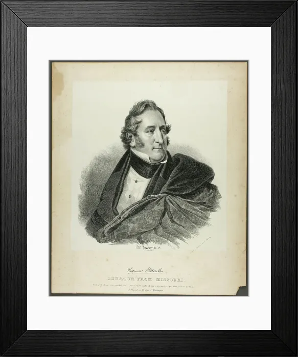 Framed Print : Thomas Benton, Senator from Missouri, c. 1840. Creator: Charles Fenderich Framed Print : Thomas Benton, Senator from Missouri, c. 1840. Creator: Charles Fenderich