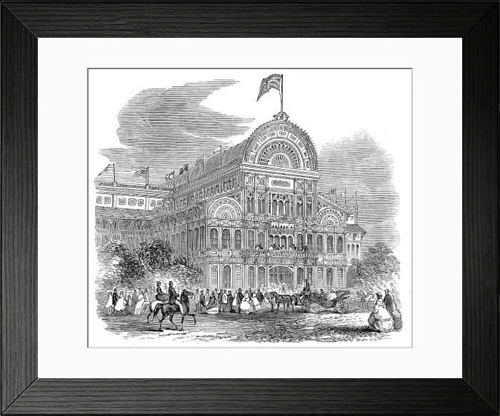 Framed Print : The Prince of Wales at Montreal - The Crystal Palace, opened by His Royal Highness, August 25, 1860. Creator: Unknown Framed Print : The Prince of Wales at Montreal - The Crystal Palace, opened by His Royal Highness, August 25, 1860. Creator: Unknown