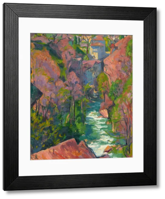 Framed Print : The Mill, 1916. Creator: Giacometti, Giovanni (1868-1933) Framed Print : The Mill, 1916. Creator: Giacometti, Giovanni (1868-1933)