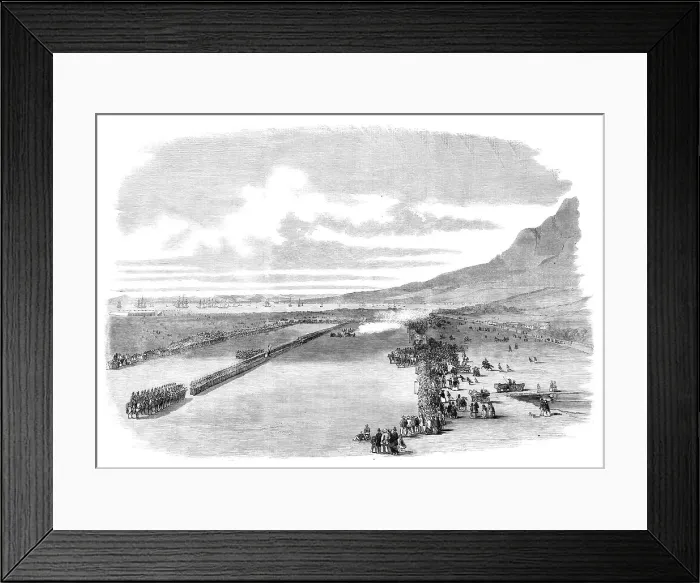 Framed Print : Review of Her Majesty's Troops and Volunteers at Cape Town by Prince Alfred... 1860. Creator: Unknown Framed Print : Review of Her Majesty's Troops and Volunteers at Cape Town by Prince Alfred... 1860. Creator: Unknown