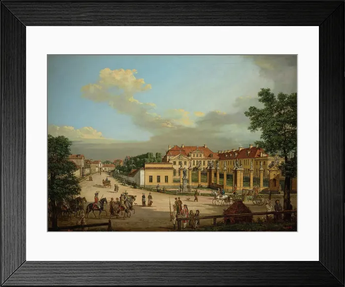 Framed Print : The Mniszech Palace in Warsaw, 1779. Creator: Bellotto, Bernardo (1720-1780) Framed Print : The Mniszech Palace in Warsaw, 1779. Creator: Bellotto, Bernardo (1720-1780)