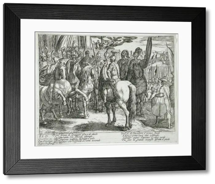 Framed Print : Canto I, 16th century. Creator: Antonio Tempesta Framed Print : Canto I, 16th century. Creator: Antonio Tempesta
