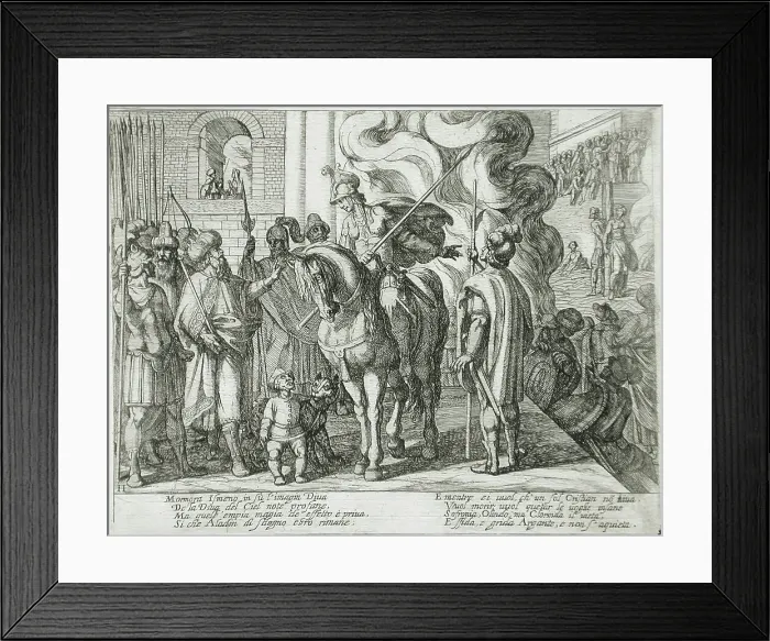 Framed Print : Canto II, 16th century. Creator: Antonio Tempesta Framed Print : Canto II, 16th century. Creator: Antonio Tempesta