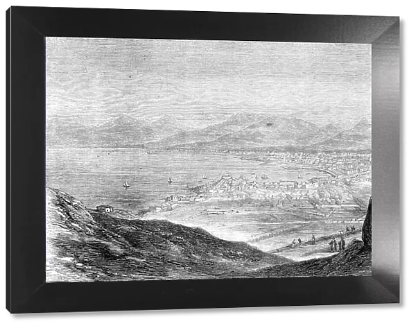 Palermo, from Mount Pellegrino - from a drawing by the Rev. S.C. Malan, 1860. Creator: Unknown