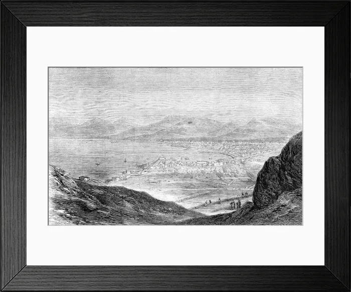 Framed Print : Palermo, from Mount Pellegrino - from a drawing by the Rev. S.C. Malan, 1860. Creator: Unknown Framed Print : Palermo, from Mount Pellegrino - from a drawing by the Rev. S.C. Malan, 1860. Creator: Unknown