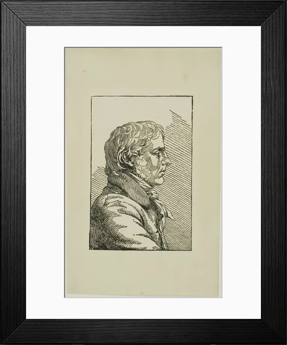 Framed Print : Self-Portrait, n.d. Creator: Caspar David Friedrich Framed Print : Self-Portrait, n.d. Creator: Caspar David Friedrich