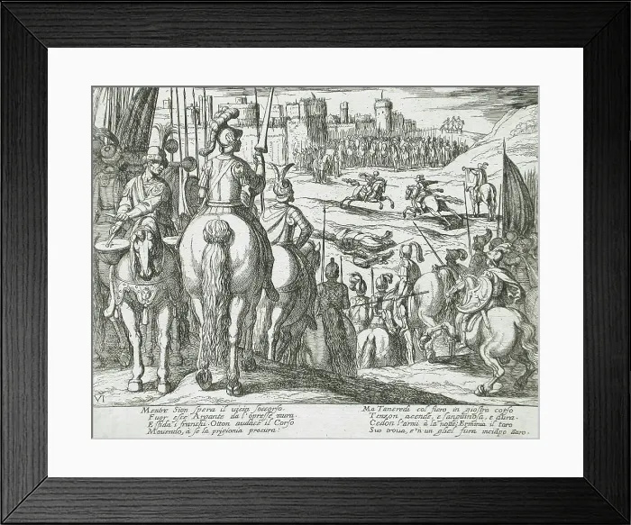 Framed Print : Canto VI, 16th century. Creator: Antonio Tempesta Framed Print : Canto VI, 16th century. Creator: Antonio Tempesta