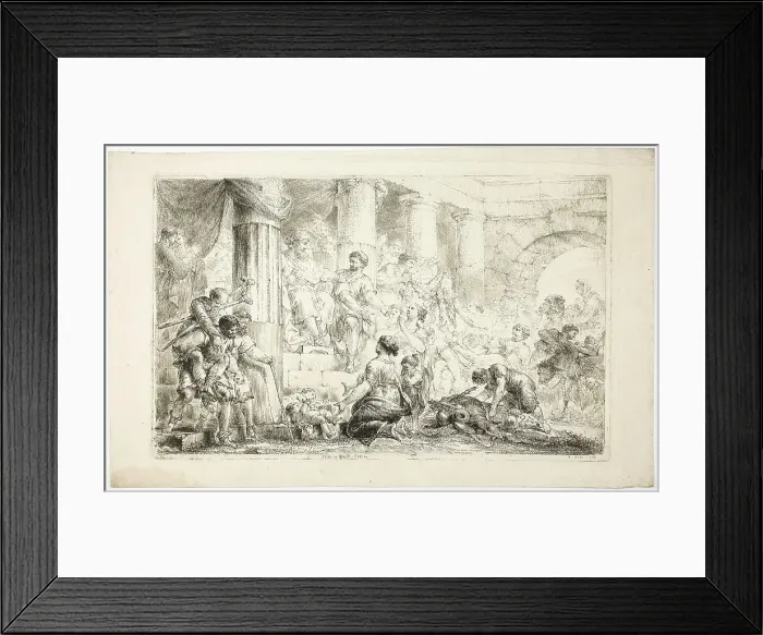 Framed Print : Job in Luck, 1778. Creator: Christian Bernhard Rode Framed Print : Job in Luck, 1778. Creator: Christian Bernhard Rode