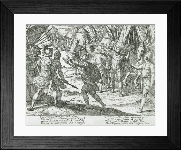 Framed Print : Canto VIII, 16th century. Creator: Antonio Tempesta Framed Print : Canto VIII, 16th century. Creator: Antonio Tempesta