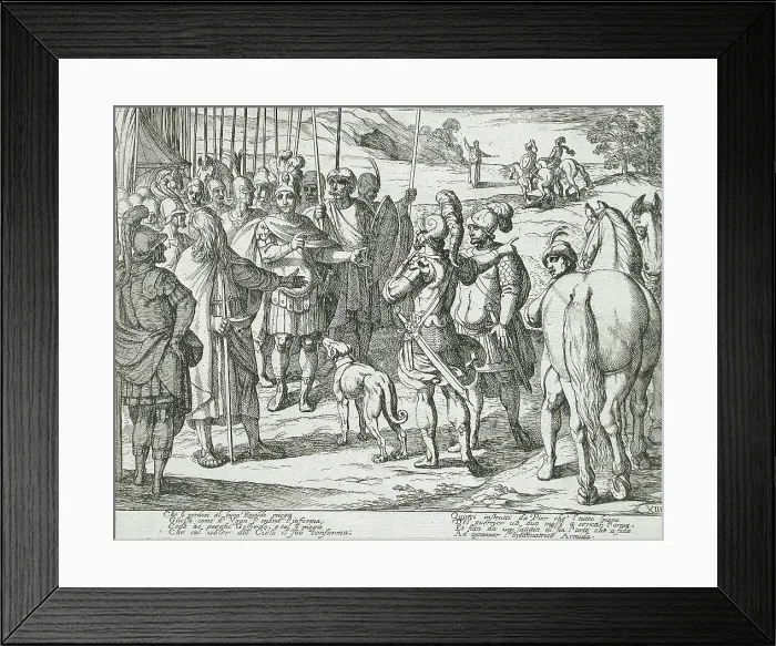 Framed Print : Canto XIV, 16th century. Creator: Antonio Tempesta Framed Print : Canto XIV, 16th century. Creator: Antonio Tempesta