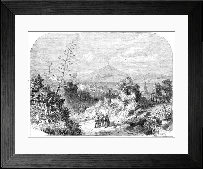Framed Print : Reggio, Calabria, recently taken by Garibaldi, 1860. Creator: Macquaid Framed Print : Reggio, Calabria, recently taken by Garibaldi, 1860. Creator: Macquaid