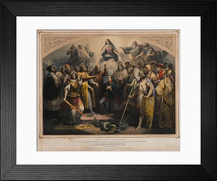 Framed Print : The rescue of Emperor Franz Joseph I of Austria: the attempted assassination on Feb 18, 1853, 1853. Creator: Leybold, Eduard Friedrich (1798-1879) Framed Print : The rescue of Emperor Franz Joseph I of Austria: the attempted assassination on Feb 18, 1853, 1853. Creator: Leybold, Eduard Friedrich (1798-1879)