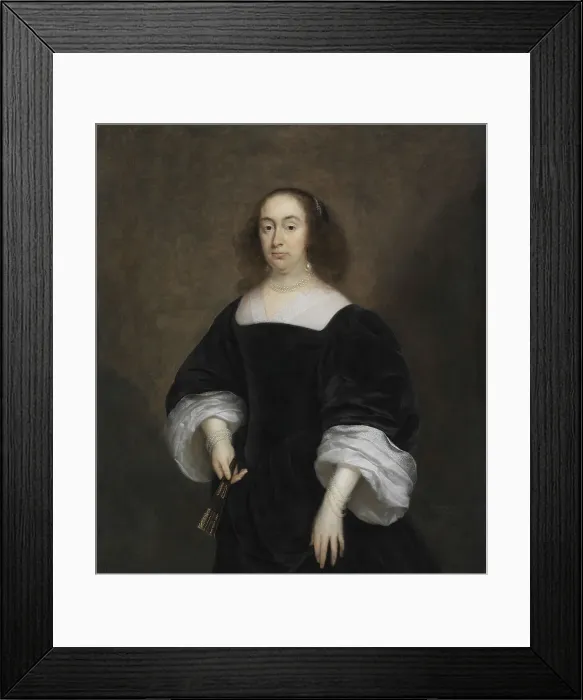 Framed Print : Elisabeth Vivien, married Parmentier. Creator: Cornelis Janssens van Ceulen
