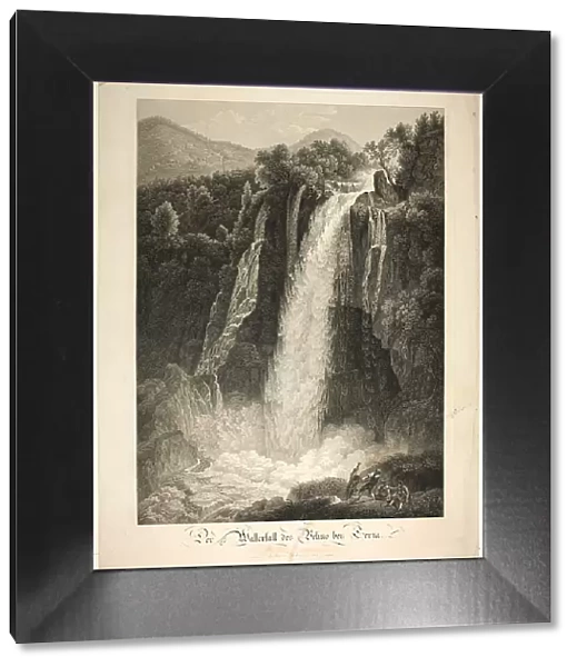 The Waterfall of Velino Near Terni, Rome, 1795. Creator: Friedrich Wilhelm Gmelin