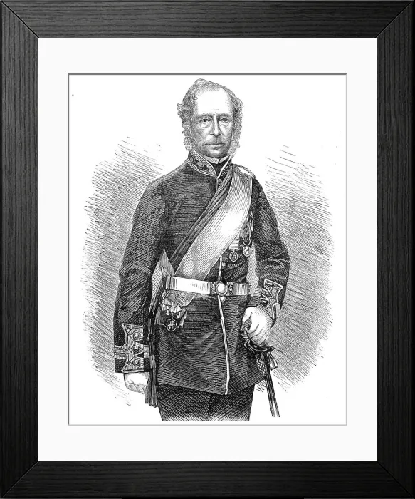 Framed Print : The late Duke of Richmond, K.G. - from a photography by Maull and Polyblank, 1860. Creator: Unknown Framed Print : The late Duke of Richmond, K.G. - from a photography by Maull and Polyblank, 1860. Creator: Unknown