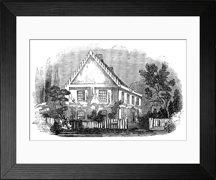 Framed Print : Sir Richard Steele's House, Haverstock-Hill, 1858. Creator: Unknown Framed Print : Sir Richard Steele's House, Haverstock-Hill, 1858. Creator: Unknown
