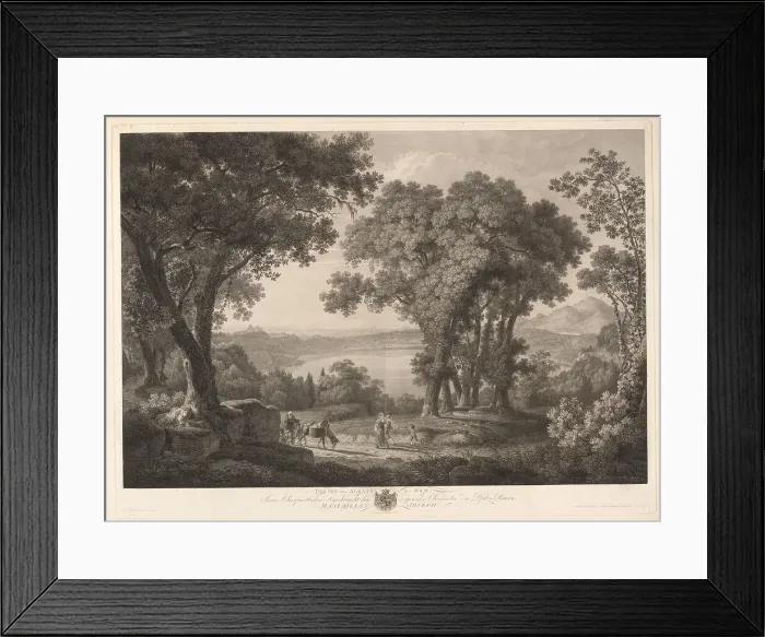 Framed Print : Ber See von Albano bei Rom, 1796. Creator: Friedrich Wilhelm Gmelin Framed Print : Ber See von Albano bei Rom, 1796. Creator: Friedrich Wilhelm Gmelin