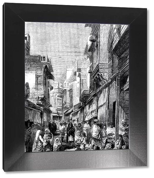 Street Scene in Lahore - from drawings by W. Carpenter, Jun. 1858. Creator: Unknown