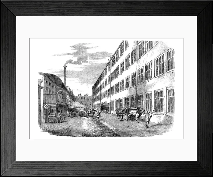 Framed Print : Broadwood's Pianoforte Manufactory, Horseferry-road, Westminster, 1858. Creator: Unknown Framed Print : Broadwood's Pianoforte Manufactory, Horseferry-road, Westminster, 1858. Creator: Unknown