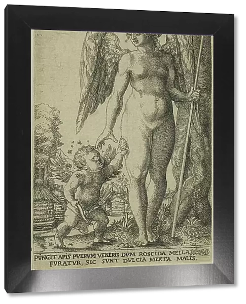 Cupid Bringing and Honeycomb to Venus, 1541. Creator: Hans Brosamer