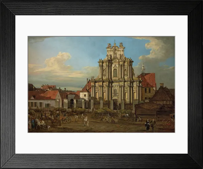Framed Print : The Visitationist Church in Warsaw, 1780. Creator: Bellotto, Bernardo (1720-1780) Framed Print : The Visitationist Church in Warsaw, 1780. Creator: Bellotto, Bernardo (1720-1780)