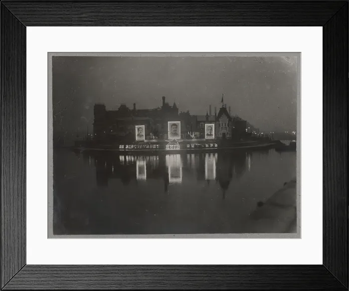 Framed Print : The Yauza Embankment on November 7, 1935, 1935. Creator: Anonymous Framed Print : The Yauza Embankment on November 7, 1935, 1935. Creator: Anonymous