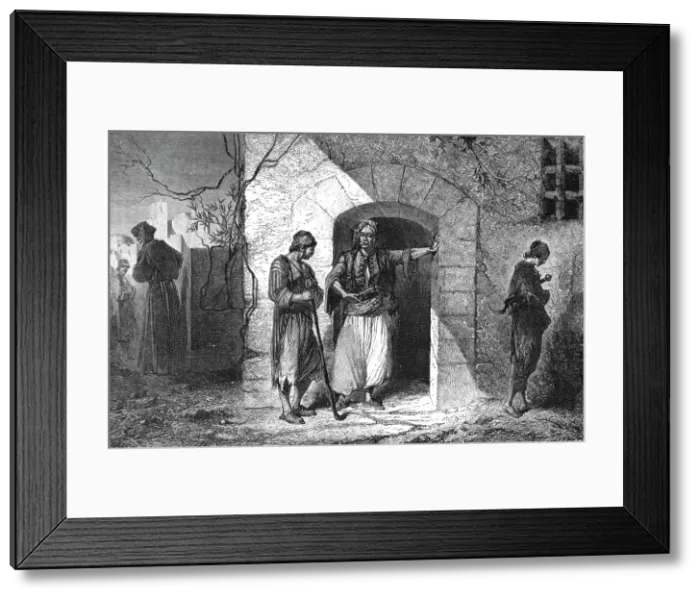 Framed Print : Natives and Costumes in Syria; The Stone Towns of Central Syria, otherwise called the... 1875. Creator: Unknown Framed Print : Natives and Costumes in Syria; The Stone Towns of Central Syria, otherwise called the... 1875. Creator: Unknown