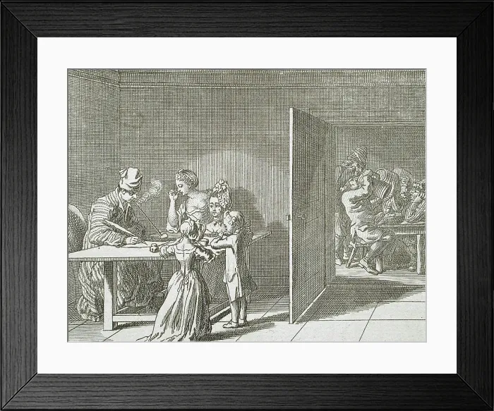 Framed Print : Illustration for Basedow's Elementary Work, 1770. Creator: Daniel Nikolaus Chodowiecki Framed Print : Illustration for Basedow's Elementary Work, 1770. Creator: Daniel Nikolaus Chodowiecki