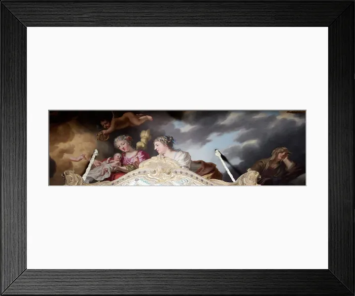 Framed Print : Allegory of the birth of King Charles XI, 1668. Creator: David Klocker Ehrenstrahl