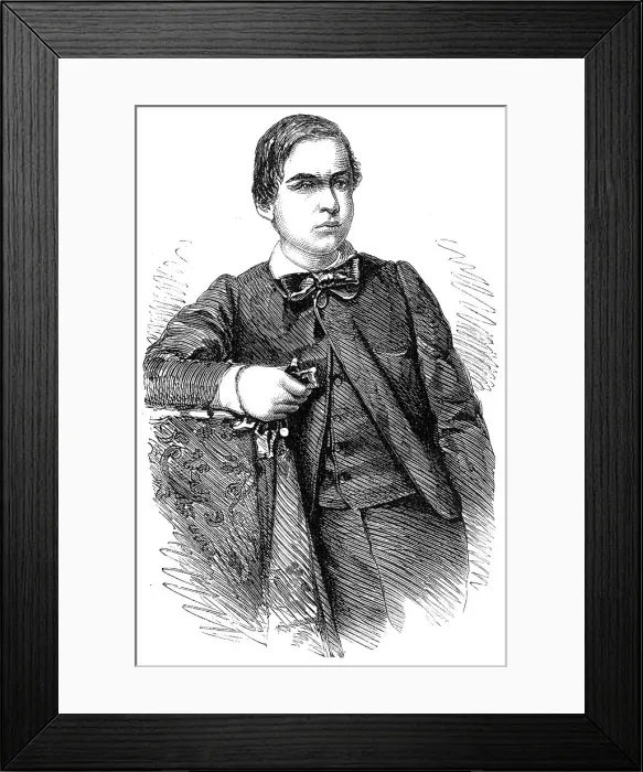 Framed Print : Ricciotti, youngest son of General Garibaldi, from a photograph by P.C. Stortz, Liverpool, 1860. Creator: Unknown Framed Print : Ricciotti, youngest son of General Garibaldi, from a photograph by P.C. Stortz, Liverpool, 1860. Creator: Unknown