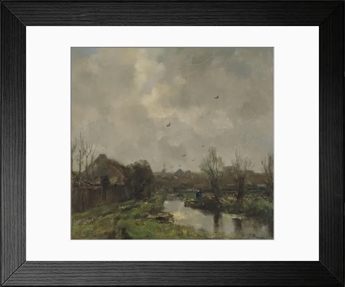 Framed Print : Landscape near The Hague, 1891. Creator: Jacob Henricus Maris Framed Print : Landscape near The Hague, 1891. Creator: Jacob Henricus Maris