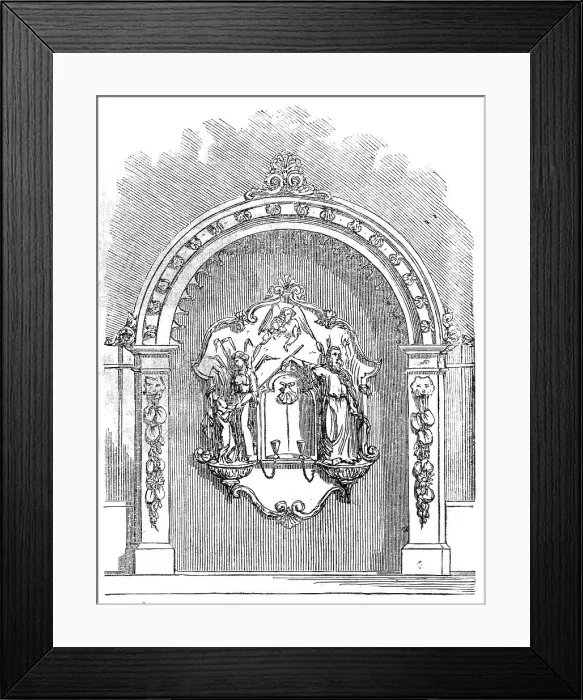 Framed Print : New drinking-fountain in Bishopsgate, 1860. Creator: Unknown Framed Print : New drinking-fountain in Bishopsgate, 1860. Creator: Unknown