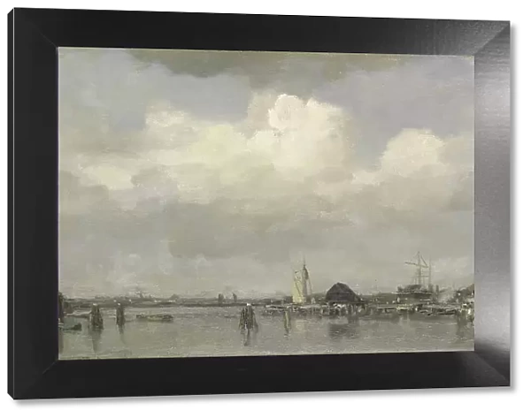 Harbour view, c.1890. Creator: Jacob Henricus Maris