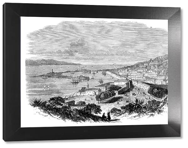 View of Messina - from a drawing by Mr. Wreford, 1860. Creator: Unknown