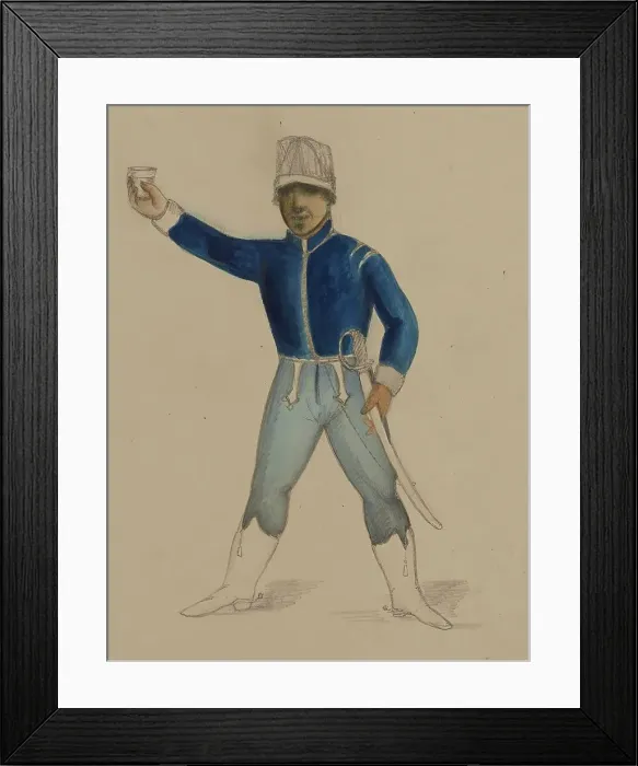 Framed Print : Jerome, 1855-1859. Creator: Alfred Jacob Miller Framed Print : Jerome, 1855-1859. Creator: Alfred Jacob Miller
