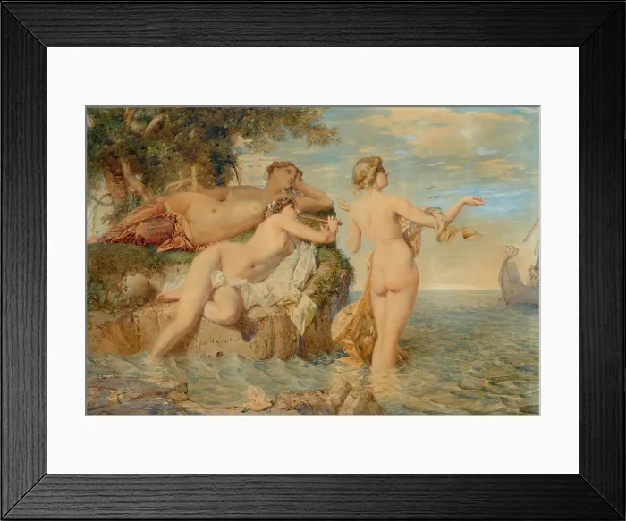 Framed Print : Ulysses and the Sirens, Mid of the 19th cen.. Creator: Menn, Barthélemy (1815-1893) Framed Print : Ulysses and the Sirens, Mid of the 19th cen.. Creator: Menn, Barthélemy (1815-1893)