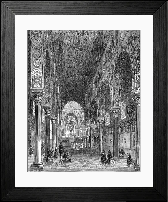 Framed Print : The Chapel Royal, Palermo, 1860. Creator: Macquaid Framed Print : The Chapel Royal, Palermo, 1860. Creator: Macquaid
