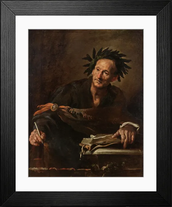 Framed Print : A Poet from Antiquity, between c. 1620 and c.1621. Creator: Domenico Fetti Framed Print : A Poet from Antiquity, between c. 1620 and c.1621. Creator: Domenico Fetti