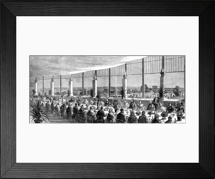 Framed Print : Banquet given at the Crystal Palace by Sir Joseph and Lady Paxton, 1860. Creator: Smyth Framed Print : Banquet given at the Crystal Palace by Sir Joseph and Lady Paxton, 1860. Creator: Smyth