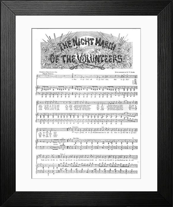Framed Print : The Night March of the Volunteers, 1860. Creator: Thomas Robert Macquoid. The Night March of the Volunteers, 1860. Creator: Thomas Robert Macquoid Framed Print : The Night March of the Volunteers, 1860. Creator: Thomas Robert Macquoid. The Night March of the Volunteers, 1860. Creator: Thomas Robert Macquoid