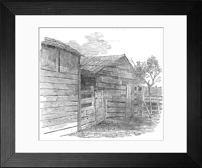 Framed Print : Early home of the President of the United States, Elizabeth Town, Kentucky... 1860. Creator: Unknown Framed Print : Early home of the President of the United States, Elizabeth Town, Kentucky... 1860. Creator: Unknown