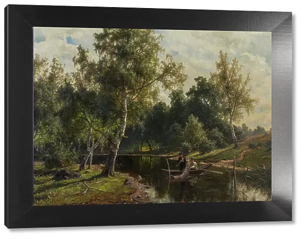 Fishing, 1879. Creator: Johan Edvard Bergh