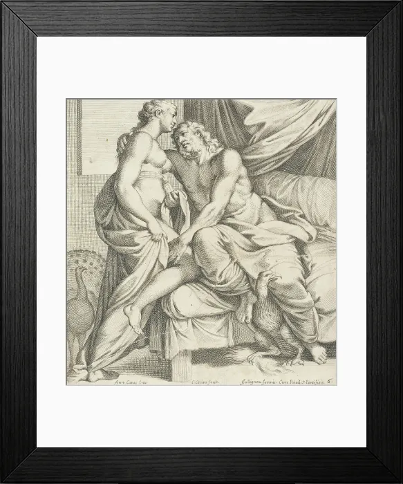 Framed Print : Juno and Jupiter, 1657. Creators: Carlo Cesi, Annibale Carracci Framed Print : Juno and Jupiter, 1657. Creators: Carlo Cesi, Annibale Carracci