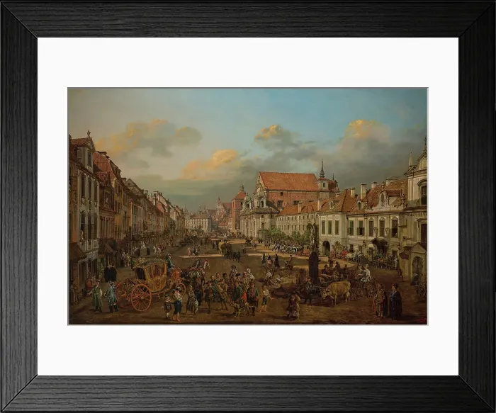 Framed Print : View of Krakowskie Przedmiescie and Sigismund's Column, 1774. Creator: Bellotto, Bernardo (1720-1780) Framed Print : View of Krakowskie Przedmiescie and Sigismund's Column, 1774. Creator: Bellotto, Bernardo (1720-1780)