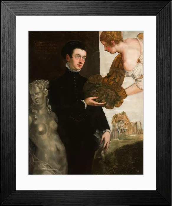 Framed Print : Portrait of Ottavio Strada, 1567. Creator: Jacopo Tintoretto Framed Print : Portrait of Ottavio Strada, 1567. Creator: Jacopo Tintoretto